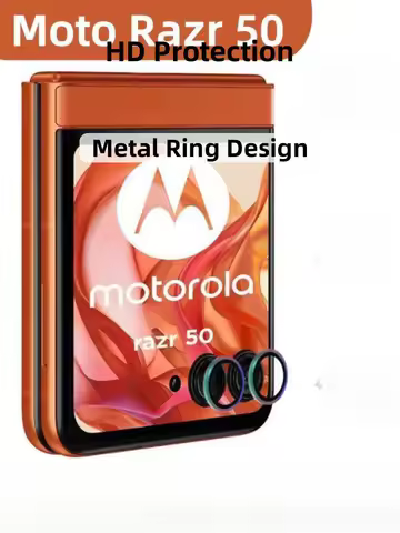 Metal Camera Lens Protective Film For Motorola RAZR 50 Metal Ring Camera Protectors For RAZR 50 Ultr