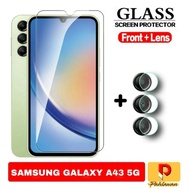 PKAET 2 IN 1 Tempered Glass SAMSUNG GALAXY A34 5G Anti-Scratch Glass - SAMSUNG A34 5G