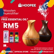 Wooden Air Humidifier With Essential Oil Diffuser Aroma Aromaterapi Wangian Wap Asap Pewangi Bilik T