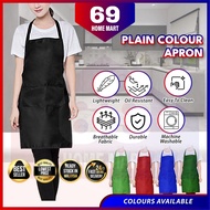 Apron Kitchen Cotton Aprons Chef Waterproof Cotton Apron Barber Kitchen Tools Multicolor Front Pocke