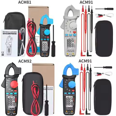 BSIDE ACM91 Digital AC/DC Current Clamp Meter Auto-Range Car Repair TRMS Multimeter Live Check NCV F