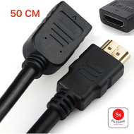 HD Cable M/F 50CM Female Long Extension Length 50 Centimeters (Black)