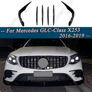 2026 Front Bumper Splitter Canard Fog Light Trim For Mercedes-Benz GLC Class X253 GLC260 GLC300 GLC4
