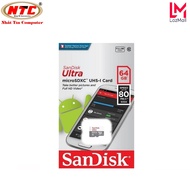 Thẻ nhớ MicroSDXC SanDisk Ultra 533X 64GB 80MB/s - Model 2017 (Trắng bạc) - Nhat Tin Authorised Stor