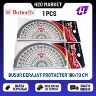 ️H2O ️ Butterfly Protractor Ruler 180/10 cm Protractor (1 Pcs)
