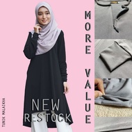 MALAIKHA 2.0 TUNIK BLOUSE FISHTAIL TANPA GOSOK NURSING & WUDHUK FRIENDLY🔥BLOUSE TUNIC MUSLIMAH MOSSC