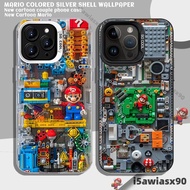 Cute Building Blocks Mario iPhone 15 14 13mini 12 11 pro max Shock-Resistant ix xr i7