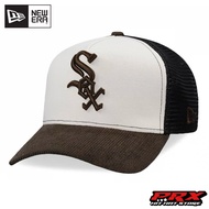 NEW ERA 9FORTY A-FRAME CHICAGO WHITE SOX TRUCKER BROWN TRUCKER EDITION HAT SNAPBACK CAP