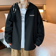 แจ็กเก็ตคอตั้งสไตล์ญี่ปุ่นสำหรับคนอ้วนเสื้อคาร์ดิแกนทรงหลวมไซส์ใหญ่สำหรับผู้ชายเสื้อคลุมแบบลำลองแนวส