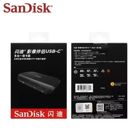 100% Original SanDisk Card Reader USB 3.0 ImageMate Pro USB-CHigh Speed Type-C Card Reader For CF Ca