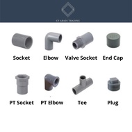 BBB PVC Fittings/Connector (Socket/Elbow/Tee/End Cap/Plug/PT Socket/PT Elbow/Valve Socket) 15 mm/20 mm/25 mm