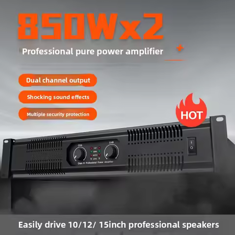 Home bluetooth Power Amplifier Stereo Audio Karaoke ReceiverStage hifi amplifier pure post-stage dua