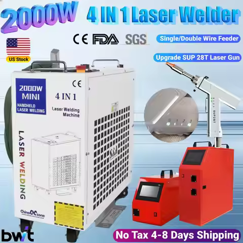 2000W BWT 4 IN 1 Fiber Laser Welding Soldering Cutting Machine New Upgrade SUP 28T Weld Gun Handheld