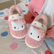 [NIPIAO] Pantoufles En Fourrure Moelleuses สำหรับ FemmesSanurgente Hello Kitty My Melody Cinnamoroll