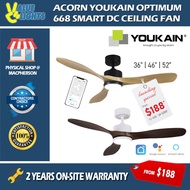 YOUKAIN by Acorn Optimum 668 DC Smart Ceiling Fan Smart Life Google Alexa Compatible YJ-668 36 / 46 / 52 inch