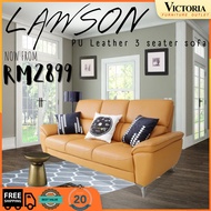 VICTORIA FURNITURE PU Leather 3 Seater Sofa / Sofa Bed / Modern / Elegant / Sofa Murah HOME Living Room Furniture
