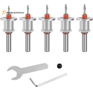 5 PCS Countersink Drill Bit Set, Countersink Drill Bit Set, Countersink Bits for Wood, Adjustable De