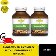 BIOGROW - BM B COMPLEX WITH 11 VITAMIN B & 7 MINERALS (2 X 60'S)
