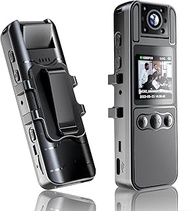 Jinpei 64GB Included, 4K UHD 30FPS Recording,1.4 in Screen Recorder,Body Cameras,Wearable Body Cam,6