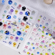New Cute Cartoon-style Jelly Jellyfish Nail Stickers And Decorations 【bluey】