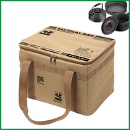 Camping Storage Bags 42L Camp Kitchen Box Heavy Duty with Handles Foldable Organization Reusable Con