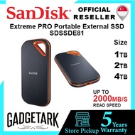 SanDisk 1TB I 2TB I 4TB Extreme PRO Portable External SSD - Up to 2000MB/s USB-C USB 3.1 - SDSSD E81