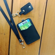 ID CARD HOLDER ID CARD HOLDER 3 CARD SLOTS ID CARD POCKET CLAMP ID CARD LEATHER