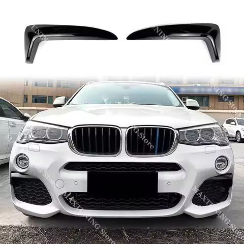 Front Bumper Intake Splitter Trim Auto Air Vent Grille Spoiler For BMW X3 F25 X4 F26 LCI M Sport xDr