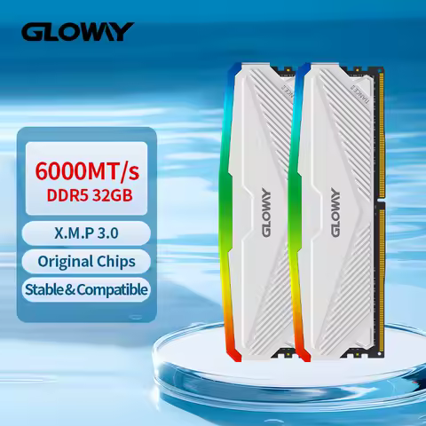 Gloway DDR5 RAM 32GB 16GB 6000MHz 5600MHz 5200MHz Memoria Ram 16GBx2 Desktops XMP3.0 Memory Ram DDR5