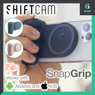 SHIFTCAM - SnapGrip Midnight 炭黑色 多功能無線藍牙快門相機自拍手柄 Magsafe 充電拍攝 行動電源