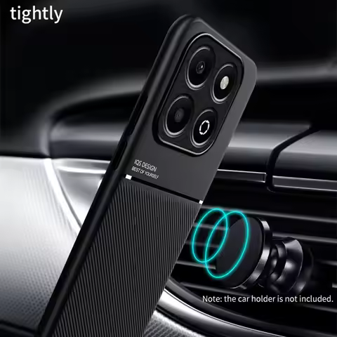 For Honor X6b 4G Case Luxury Magnetic Car Holder Leather Phone Cases for HonorX6b Honar Honer X 6b X