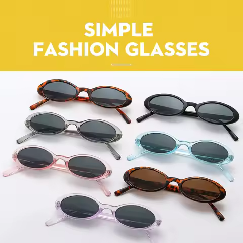 Uv400 Sunglasses Uv400 Pc Frame Sunglasses Oval Frame Sunglasses Retro Small Frame Eyewear For Party