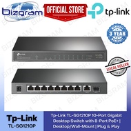 Tp-Link TL-SG1210P 10-Port Gigabit Desktop Switch with 8-Port PoE+ | Desktop/Wall-Mount | Plug &amp; Play (3-Yrs Wty)