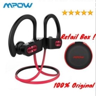 Waterproof Bluetooth 4.1 Noise Cancelling HiFi Stereo Earphone Mpow Flame IPX7