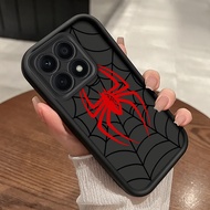 Phone Case - Suitable X8c X8b X8a X8 X7b X7a X7 X6a X6c X6b Big Red Spider Web Pattern, Durable Soft