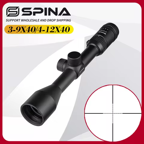 SPINA OPTICS JS 3-9x40/4-12x40 Rifle Scope Sight Tactical Hunting w 21mm&11mm Scope mount and Bubble