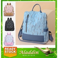 Aladdin Flower Oxford Teenage Backpack Travel Casual Bag Nylon Beg Sekolah Remaja 11G2