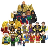 DC Shazam Black Adam Series Minifigures Mary  Marvel Doctor Fate Hawkman Atom Smasher Shazam Black A