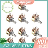 10PCS Top Adjustment Linear Dual Knurled Shaft Potentiometer 50K Ohm B50K