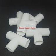 WHITE T-SHAPED AQUARIUM PIPE CONNECTOR WHITE T-SHAPED AQUARIUM PIPE CONNECTION/