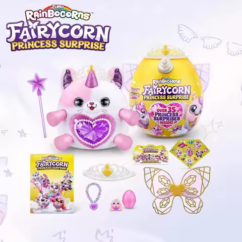ZURU Rainbocorns Fairy Princess Surprise Unicorn Magic Egg Blind Box Collectible Wearable Fairy Wing