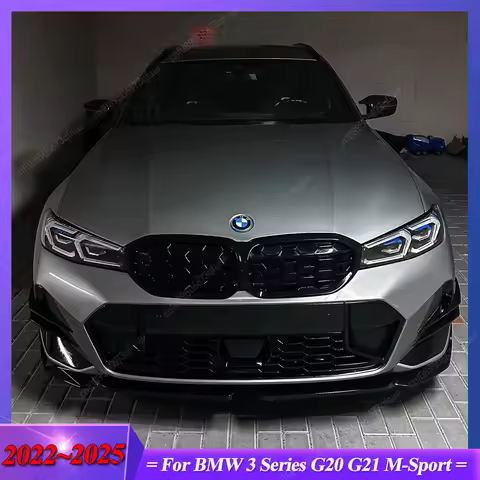 For BMW 3 Series G20 G21 M-Sport 320i 325i 330i 320d M340i LCI 2022-2025+ Car Front Bumper Lip Split
