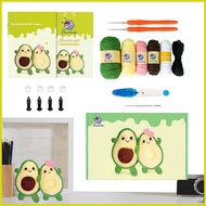 Crochet Beginners Kit Crochet Knitting Kits Learn to Crochet Kit Crochet Kits Avocado Couple DIY Cra