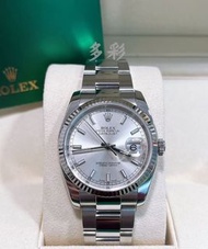 👑[現貨]🔥🔥Rolex Datejust 勞力士日誌系列 116234 銀面條刻 18K白金狗牙圈 36mm表徑 自動機械 單錶 rolex submariner/rolex daytona/rol