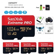Extreme PRO microsd 256GB UHS-I Memory Card 512GB 1TB micro SD Card 64GB TF Card Class10 U3 V30 A2 cartao de memoria