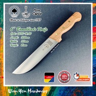 [Made in Germany] F. Herder 6" Broad-blade Knife / Butcher knife / Pisau Lapah / Meat Knife w Wooden Handle 0388-16,00