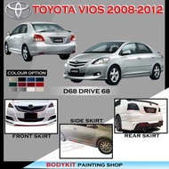 TOYOTA VIOS DUGONG NCP93 2008-2012 DRIVE 68 FULL SET D68 SKIRTING (FRONT SKIRT, SIDE SKIRT, REAR SKI