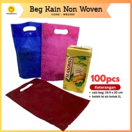 SS 100pcs Beg Goodies Kawin Woven Bag | Beg Jajan Sesuai isi air kotak 1L