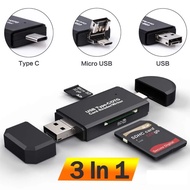 ลด !! SD Card Reader USB 2.0 OTG Micro USB Type C Card Reader Lector SD Card ReaderสำหรับMicro SD TF
