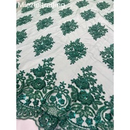 Kain Lace Meter / Lace Fabric Beaded / Embroidery Lace Fabric for high grade dresses baju pengantin